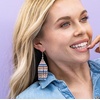 image:imageINKALLOY Beaded Earrings for Women Dangling Lexie Fringe Colorful Stripes Seed Bead Tassel Boho Earrings Handmade Jewelry for the Modern BohemianSedona
