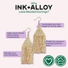 image:imageINKALLOY Beaded Earrings for Women Dangling Lexie Medium Fringe Colorful Seed Bead Tassel Boho Earrings Hypoallergenic Handmade Jewelry for the Modern Bohemian 325Inch LengthGold