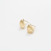 image:imageINKALLOY Dainty Stud Earrings for Women 18k Gold Plated Alice Small Fun Earrings for Women Hypoallergenic Handmade Jewelry for Women 18k Gold PlatedCockle Shell