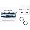 image:imageINKALLOY Game Day Earrings for Women Beaded Hoops for College Football Fans Handmade Jewelry for College Students Alumni Teachers Team Gifts 34InchBlue  Navy