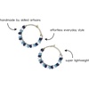 image:imageINKALLOY Game Day Earrings for Women Beaded Hoops for College Football Fans Handmade Jewelry for College Students Alumni Teachers Team Gifts 34InchBlue  Navy