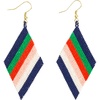 Navy Red & Green Stripes