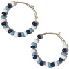 image:imageINKALLOY Game Day Earrings for Women Beaded Hoops for College Football Fans Handmade Jewelry for College Students Alumni Teachers Team Gifts 34InchBlue  Navy