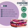 image:imageINK  ALLOY 10Strand Stacking Beaded Bracelets for Women  Mixed Patterns Bracelet Stack  Adjustable Stretch Fit  Handmade Boho Bracelets for Women  Perfect for Any OccasionRainbow Stripes