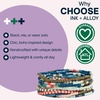 image:imageINK  ALLOY 10Strand Stacking Beaded Bracelets for Women  Mixed Patterns Bracelet Stack  Adjustable Stretch Fit  Handmade Boho Bracelets for Women  Perfect for Any OccasionTeal  Red