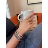 image:imageINK  ALLOY Boho Stackable Bracelets for Women Rory Sequin with Pearl Accents Stretch Small Stacking Bracelet Handmade Jewelry for the Modern Bohemian