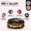 image:imageINK  ALLOY Game Day 11Strand Beaded Bracelet  Handcrafted Stack for Sports Moms Fans amp Students  Lightweight amp Bold  Perfect for GamedayBlack  Gold