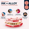 image:imageINK  ALLOY Game Day 11Strand Beaded Bracelet  Handcrafted Stack for Sports Moms Fans amp Students  Lightweight amp Bold  Perfect for GamedayCrimson  Cream