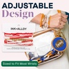 image:imageINK  ALLOY Game Day 11Strand Beaded Bracelet  Handcrafted Stack for Sports Moms Fans amp Students  Lightweight amp Bold  Perfect for GamedayCrimson  Cream