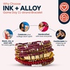 image:imageINK  ALLOY Game Day 11Strand Beaded Bracelet  Handcrafted Stack for Sports Moms Fans amp Students  Lightweight amp Bold  Perfect for GamedayGarnet  Gold