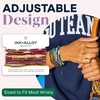 image:imageINK  ALLOY Game Day 11Strand Beaded Bracelet  Handcrafted Stack for Sports Moms Fans amp Students  Lightweight amp Bold  Perfect for GamedayGarnet  Gold