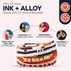 image:imageINK  ALLOY Game Day 11Strand Beaded Bracelet  Handcrafted Stack for Sports Moms Fans amp Students  Lightweight amp Bold  Perfect for GamedayNavy  Orange