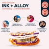 image:imageINK  ALLOY Game Day 11Strand Beaded Bracelet  Handcrafted Stack for Sports Moms Fans amp Students  Lightweight amp Bold  Perfect for GamedayPurple  Orange