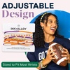 image:imageINK  ALLOY Game Day 11Strand Beaded Bracelet  Handcrafted Stack for Sports Moms Fans amp Students  Lightweight amp Bold  Perfect for GamedayPurple  Orange