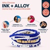 image:imageINK  ALLOY Game Day 11Strand Beaded Bracelet  Handcrafted Stack for Sports Moms Fans amp Students  Lightweight amp Bold  Perfect for GamedayWhite  Blue