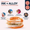 image:imageINK  ALLOY Game Day 11Strand Beaded Bracelet  Handcrafted Stack for Sports Moms Fans amp Students  Lightweight amp Bold  Perfect for GamedayWhite  Orange
