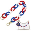 image:imageINK  ALLOY Game Day Bag Chain  Handcrafted Stylish Beaded Accessory for Purse Strap or Phone  Perfect for GamedayBlue  Crimson