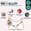 image:imageINK  ALLOY Game Day Bag Chain  Handcrafted Stylish Beaded Accessory for Purse Strap or Phone  Perfect for GamedayBurnt Orange