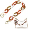 image:imageINK  ALLOY Game Day Bag Chain  Handcrafted Stylish Beaded Accessory for Purse Strap or Phone  Perfect for GamedayBurnt Orange