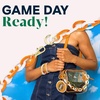 image:imageINK  ALLOY Game Day Bag Chain  Handcrafted Stylish Beaded Accessory for Purse Strap or Phone  Perfect for GamedayOrange  White