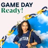 image:imageINK  ALLOY Game Day Bag Chain  Handcrafted Stylish Beaded Accessory for Purse Strap or Phone  Perfect for GamedayYellow  Blue