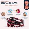 image:imageINK  ALLOY Game Day Bracelet Stacks Beaded Bracelets for Football Gameday Outfits Handmade Jewelry for College Students Teachers Football Moms Set of 10Red  Black  White