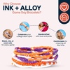 image:imageINK  ALLOY Game Day Bracelet Stacks Beaded Bracelets for Football Gameday Outfits Handmade Jewelry for College Students Teachers Football Moms Set of 10Purple  Orange