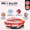 image:imageINK  ALLOY Game Day Bracelet Stacks Beaded Bracelets for Football Gameday Outfits Handmade Jewelry for College Students Teachers Football Moms Set of 10Navy  Orange