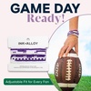 image:imageINK  ALLOY Game Day Bracelet Stacks Beaded Bracelets for Football Gameday Outfits Handmade Jewelry for College Students Teachers Football Moms Set of 10Purple  White