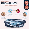 image:imageINK  ALLOY Game Day Bracelet Stacks Beaded Bracelets for Football Gameday Outfits Handmade Jewelry for College Students Teachers Football Moms Set of 10Light Blue  Navy