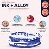 image:imageINK  ALLOY Game Day Bracelet Stacks Beaded Bracelets for Football Gameday Outfits Handmade Jewelry for College Students Teachers Football Moms Set of 10Royal Blue  White