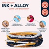 image:imageINK  ALLOY Game Day Bracelet Stacks Beaded Bracelets for Football Gameday Outfits Handmade Jewelry for College Students Teachers Football Moms Set of 10Yellow  Navy