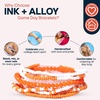 image:imageINK  ALLOY Game Day Bracelet Stacks Beaded Bracelets for Football Gameday Outfits Handmade Jewelry for College Students Teachers Football Moms Set of 10Orange  White