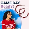 image:imageINK  ALLOY Game Day Crystal Threaded Bead Hoop Earrings  Handcrafted Statement Hoops for Sports Moms amp Fans  Lightweight Sparkling Style  Perfect for GamedayMaroon  White