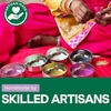image:imageINK  ALLOY Game Day Crystal Threaded Bead Hoop Earrings  Handcrafted Statement Hoops for Sports Moms amp Fans  Lightweight Sparkling Style  Perfect for GamedayNavy  Orange