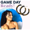 image:imageINK  ALLOY Game Day Crystal Threaded Bead Hoop Earrings  Handcrafted Statement Hoops for Sports Moms amp Fans  Lightweight Sparkling Style  Perfect for GamedayBlack  Gold