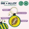 image:imageINK  ALLOY Game Day Football Beaded Bag Charm  Lightweight Handmade Keychain for Sports Moms Fans amp Students for GamedayGreen  Yellow