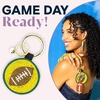 image:imageINK  ALLOY Game Day Football Beaded Bag Charm  Lightweight Handmade Keychain for Sports Moms Fans amp Students for GamedayGreen  Yellow