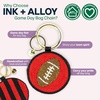 image:imageINK  ALLOY Game Day Football Beaded Bag Charm  Lightweight Handmade Keychain for Sports Moms Fans amp Students for GamedayRed  Black