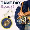 image:imageINK  ALLOY Game Day Football Beaded Bag Charm  Lightweight Handmade Keychain for Sports Moms Fans amp Students for GamedayYellow  Blue