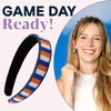 image:imageINK  ALLOY Game Day Striped Beaded Headband  Handcrafted Statement Hair Accessories for Sports Fans  Perfect for Gameday Yellow  BlueBlue  Orange