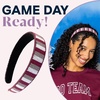 image:imageINK  ALLOY Game Day Striped Beaded Headband  Handcrafted Statement Hair Accessories for Sports Fans  Perfect for Gameday Yellow  BlueMaroon  White