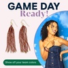 image:imageINK  ALLOY Game Day Tassel Seed Bead Earrings  Handcrafted Statement Earrings ready for Gameday  Lightweight amp BoldGarnet  Gold