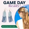 image:imageINK  ALLOY Game Day Tassel Seed Bead Earrings  Handcrafted Statement Earrings ready for Gameday  Lightweight amp BoldNavy  Blue  White