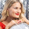 image:imageINKALLOY Beaded Earrings for Women Dangling Marilyn Luxe Seed Bead Fringe Tassel Earrings Hypoallergenic Handmade Jewelry for the Modern Bohemian 225Inch LengthGold