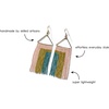 image:imageINKALLOY Beaded Earrings for Women Dangling Whitney Medium Fringe Statement Boho Earrings Hypoallergenic Handmade Jewelry for the Modern Bohemian 325Inch LengthBlush Pink Rectangles