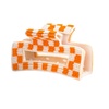 image:imageINKALLOY Beaded Hair Claw Clips Game Day Claw Clips in Team Colors Handmade Hair Clips for College Students Sports Fans Teachers Alumni Football Moms 35Inches Orange amp White CheckeredOrange  White Checkered
