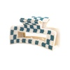 image:imageINKALLOY Beaded Hair Claw Clips Game Day Claw Clips in Team Colors Handmade Hair Clips for College Students Sports Fans Teachers Alumni Football Moms 35Inches Orange amp White CheckeredLight Blue  White Checkered