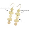 image:imageINKALLOY Dangle Earrings for Women Gretchen Brass Long Oval Circle Metal Statement Earrings Dangling Hypoallergenic Handmade Jewelry for the Modern Bohemian 35InchOval Circle