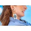 image:imageINKALLOY Game Day Earrings for Women Beaded Fringe Earrings for Football Gameday Outfits Handmade Jewelry for College Students Team Gifts Teachers Football MomsLight Blue  Navy Argyle